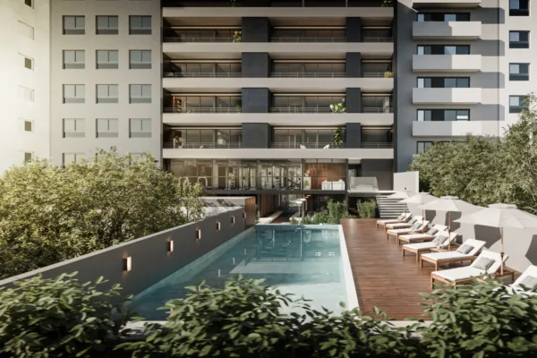 Piscina con solarium Piscina con solarium