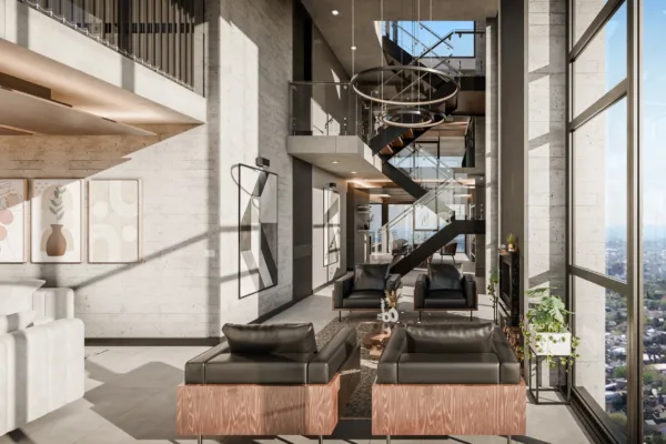 Lounge en Doble altura del Duplex Lounge en Doble altura del Duplex